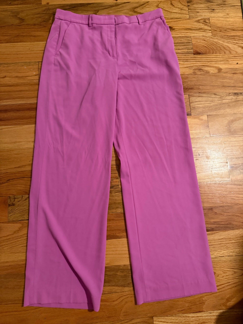 H&M Hot Pink Wide-Leg Pants